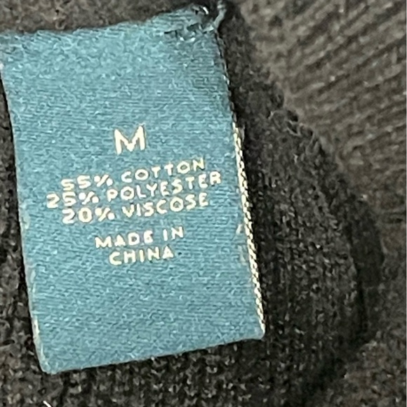 Perry Ellis Sz M. Men’s/Women’s (Unisex) Black Sweater. - Picture 8 of 9